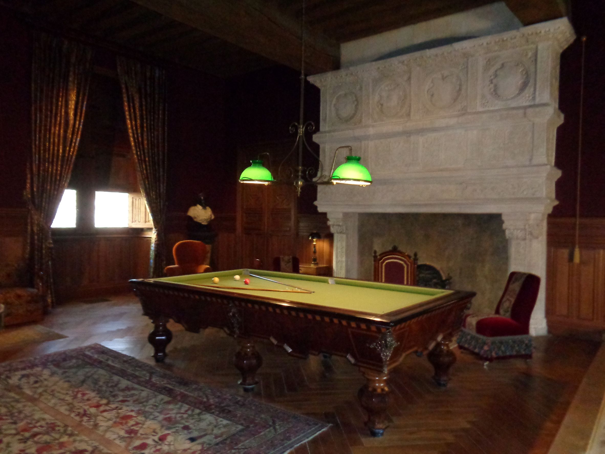 Azay le Rideau castle billiards room et chimney jan22