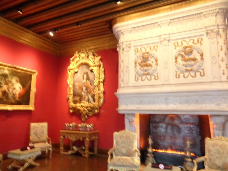 Chenonceau castle salle drawing room louis XIV jan22