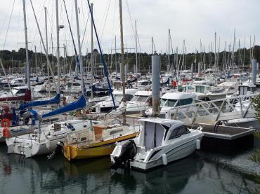 La Foret Fouesnant port boats jun19