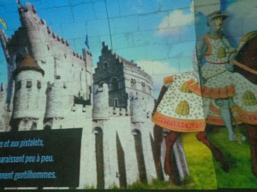 Lémeré chateau du Rivau stables laser show on history region et castle on wall nov22